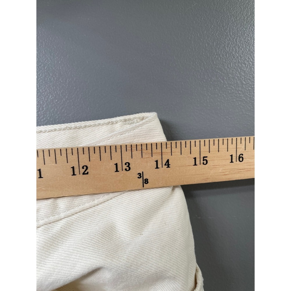 Levi's 501 90s Jeans Women 26 Cream Straight Leg Cotton Clean Girl Old Money - Picture 10 of 14